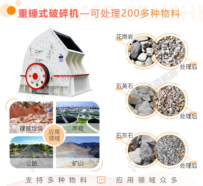 重錘式碎石制砂機應(yīng)用廣泛優(yōu)勢鮮明 重錘式碎石制砂機應(yīng)用廣泛優(yōu)勢鮮明