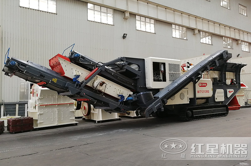 花崗巖石制砂、場地有限怎么辦？這臺移動制沙機幫你搞定