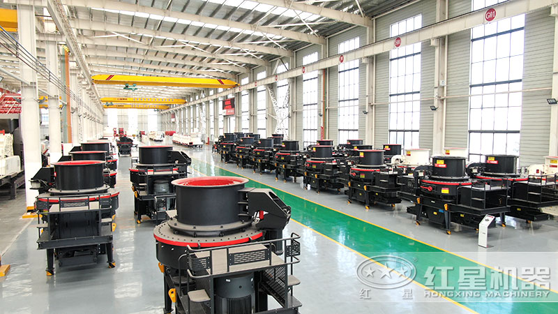 花崗巖石子粉碎機(jī)、制砂機(jī)車間現(xiàn)貨