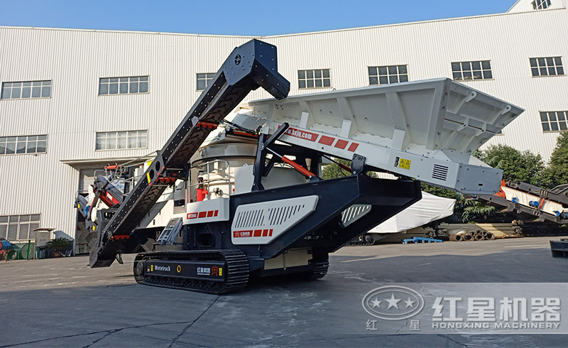 移動(dòng)打石機(jī)+圓錐破 移動(dòng)打石機(jī)+圓錐破